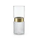 Aurelia Clear Fluted Glass Vase