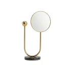 Aura Gold & Black Marble Table Mirror
