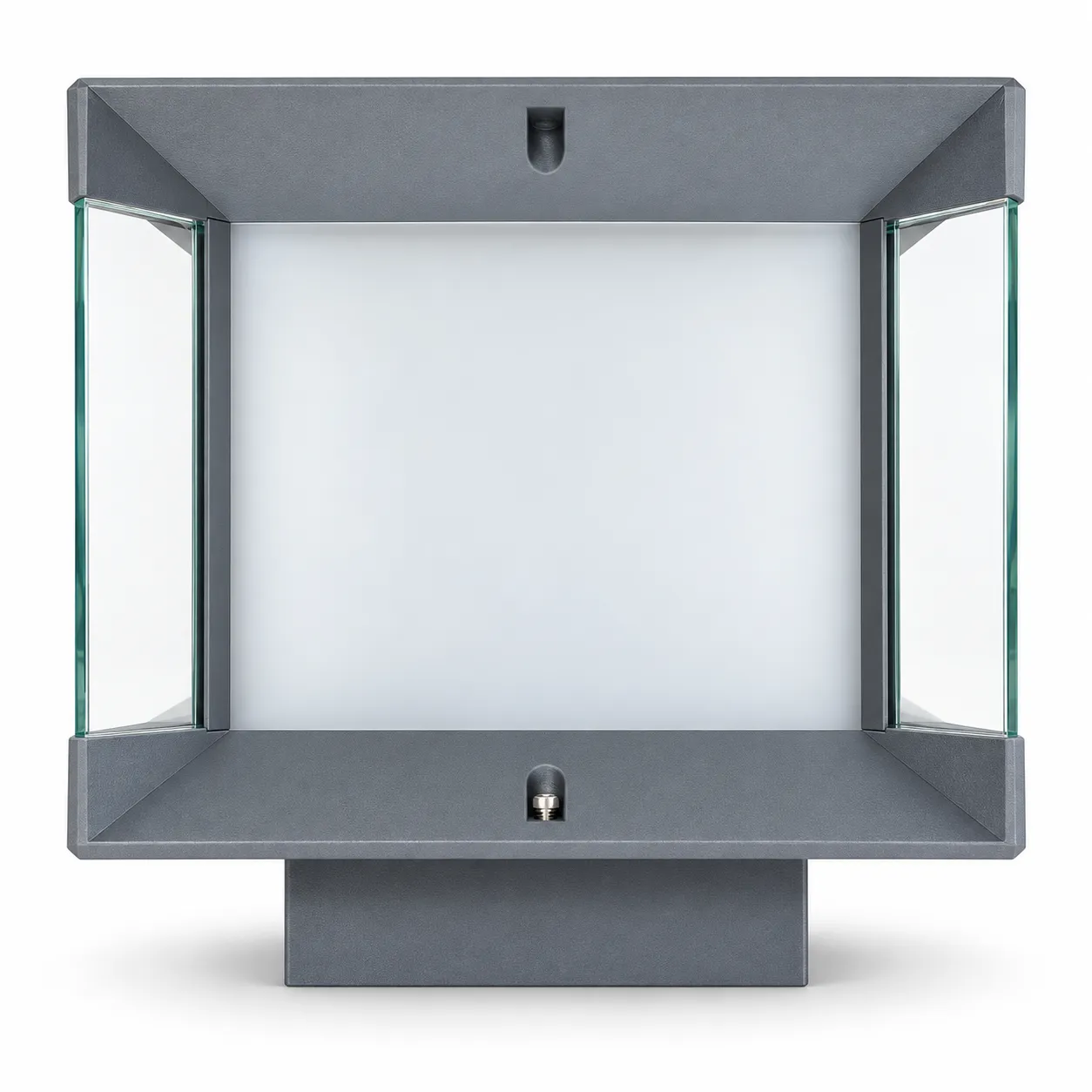 Square Grey Outdoor Fence Light E27