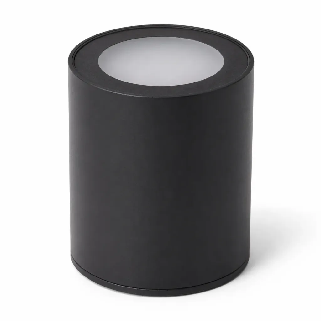 Black Cylindrical Surface Spotlight | GU10 IP65