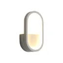 Aura Oval White LED Wall Lamp
