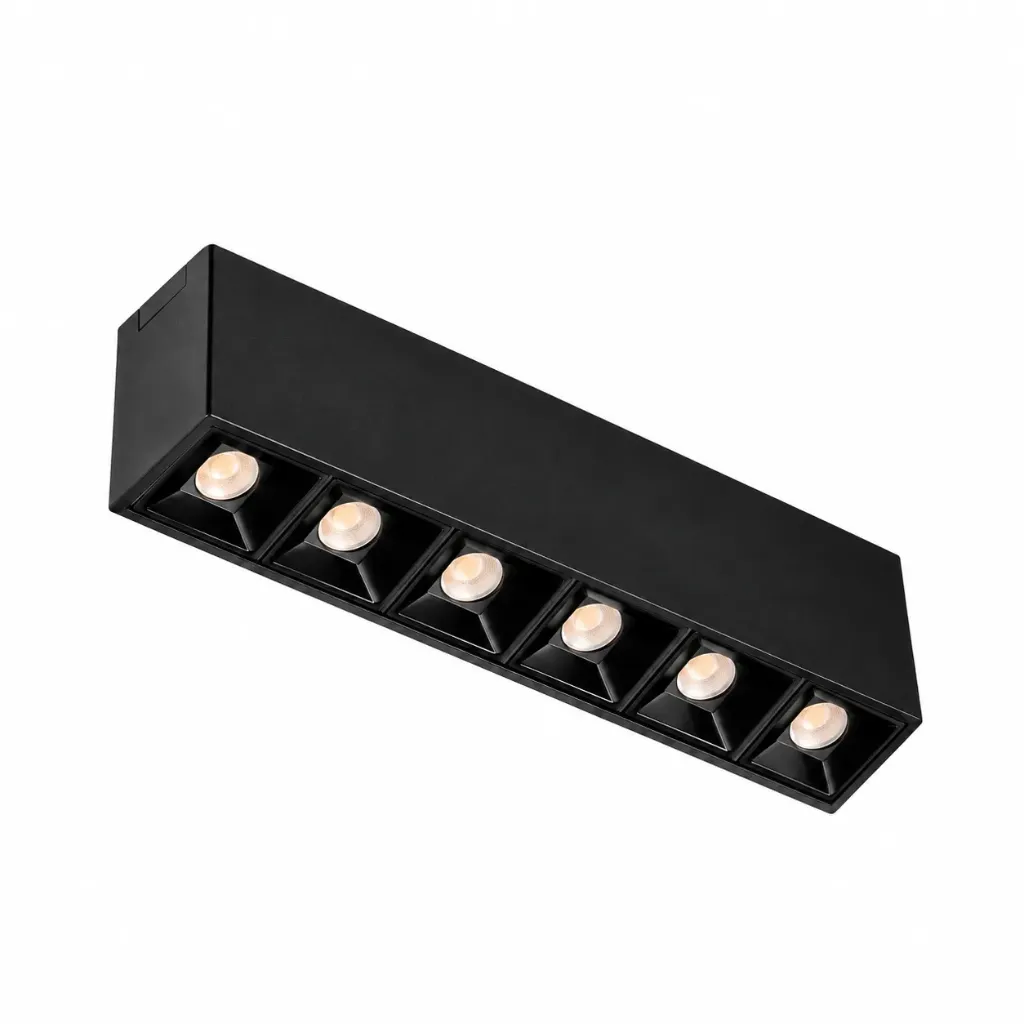 NOX Linear Black Magnetic Grill Light 6W 3000K 420lm 38°