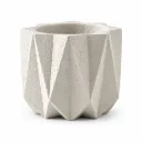 Vicomte White Ceramic Planter Ø15 × H14.3cm