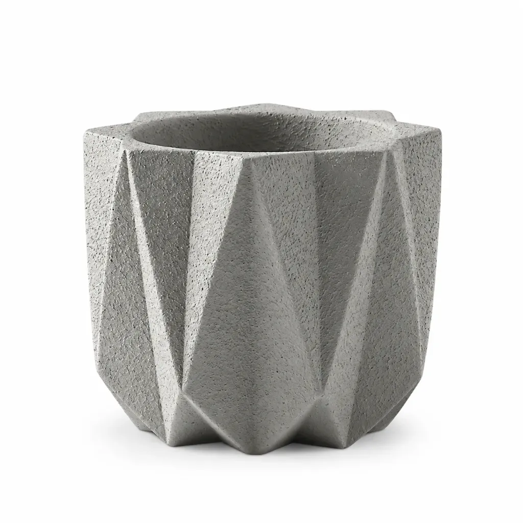 Vicomte Grey Ceramic Planter Ø10.5 × H9.8cm