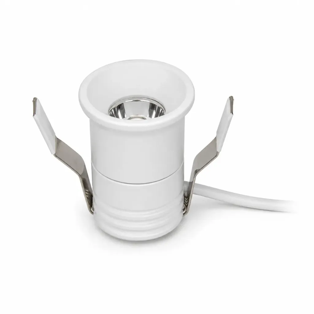 NOX Mini White Recessed LED Spotlight| 1W 3000K