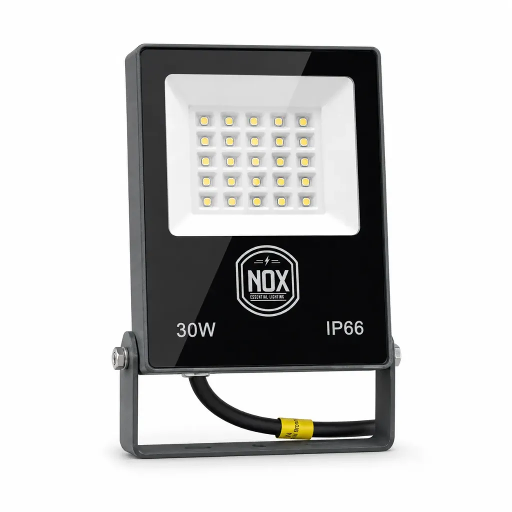 Grey LED Floodlight| 30W 3000K IP66
