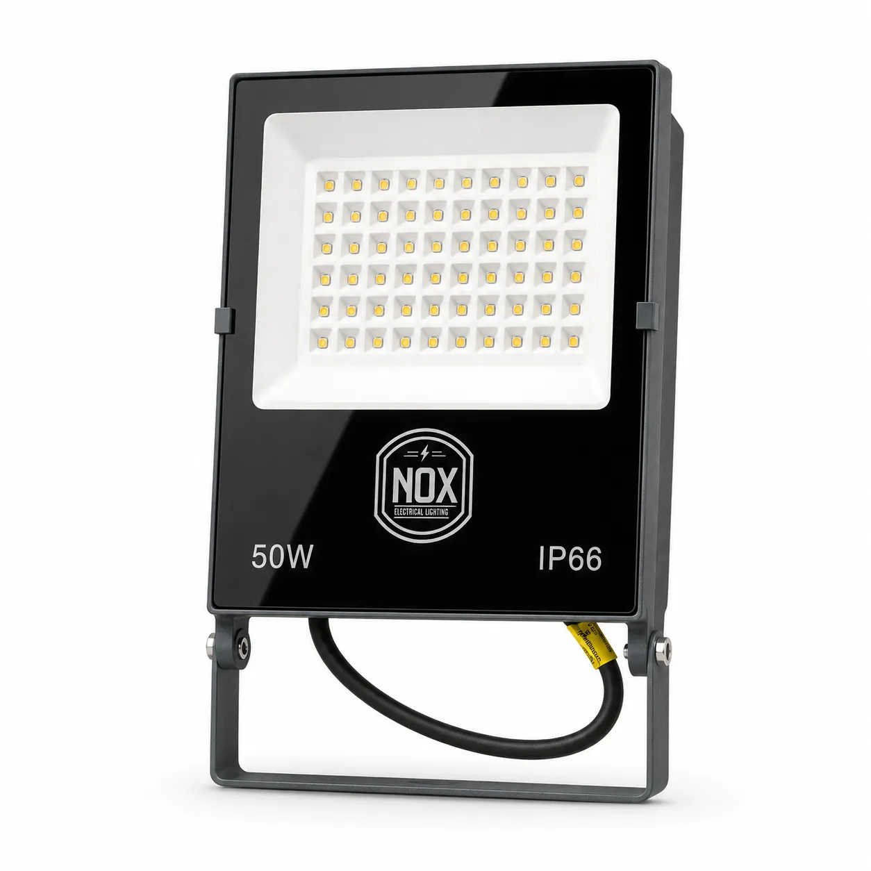 Grey LED Floodlight| 50W 3000K IP66