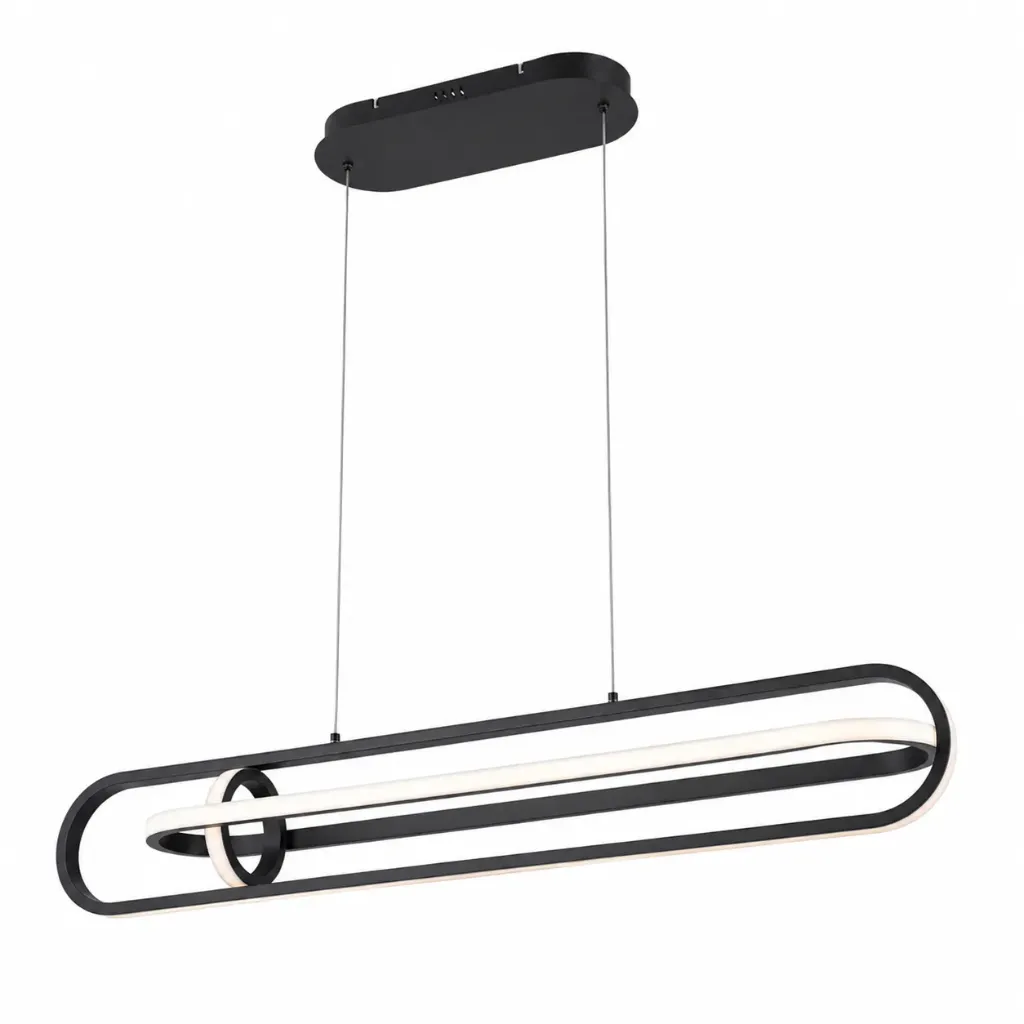 Orbita Linear Black LED Pendant Lamp 59W