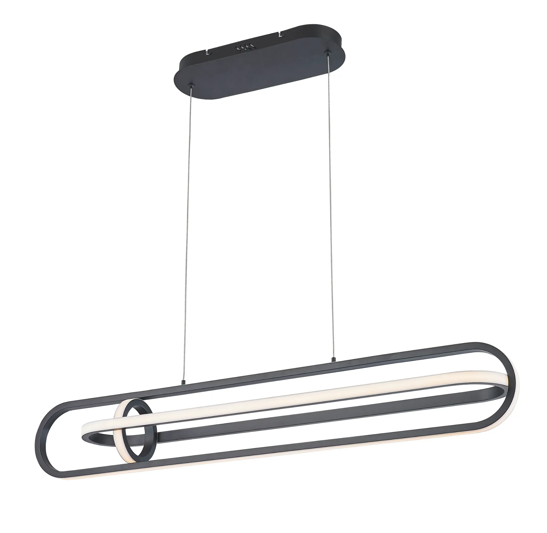 Orbita Linear Black LED Pendant Lamp 59W
