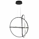 Orbita Black Round LED Pendant Lamp 49W