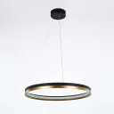 Eclipse Black & Gold LED Ring Pendant Lamp 36W