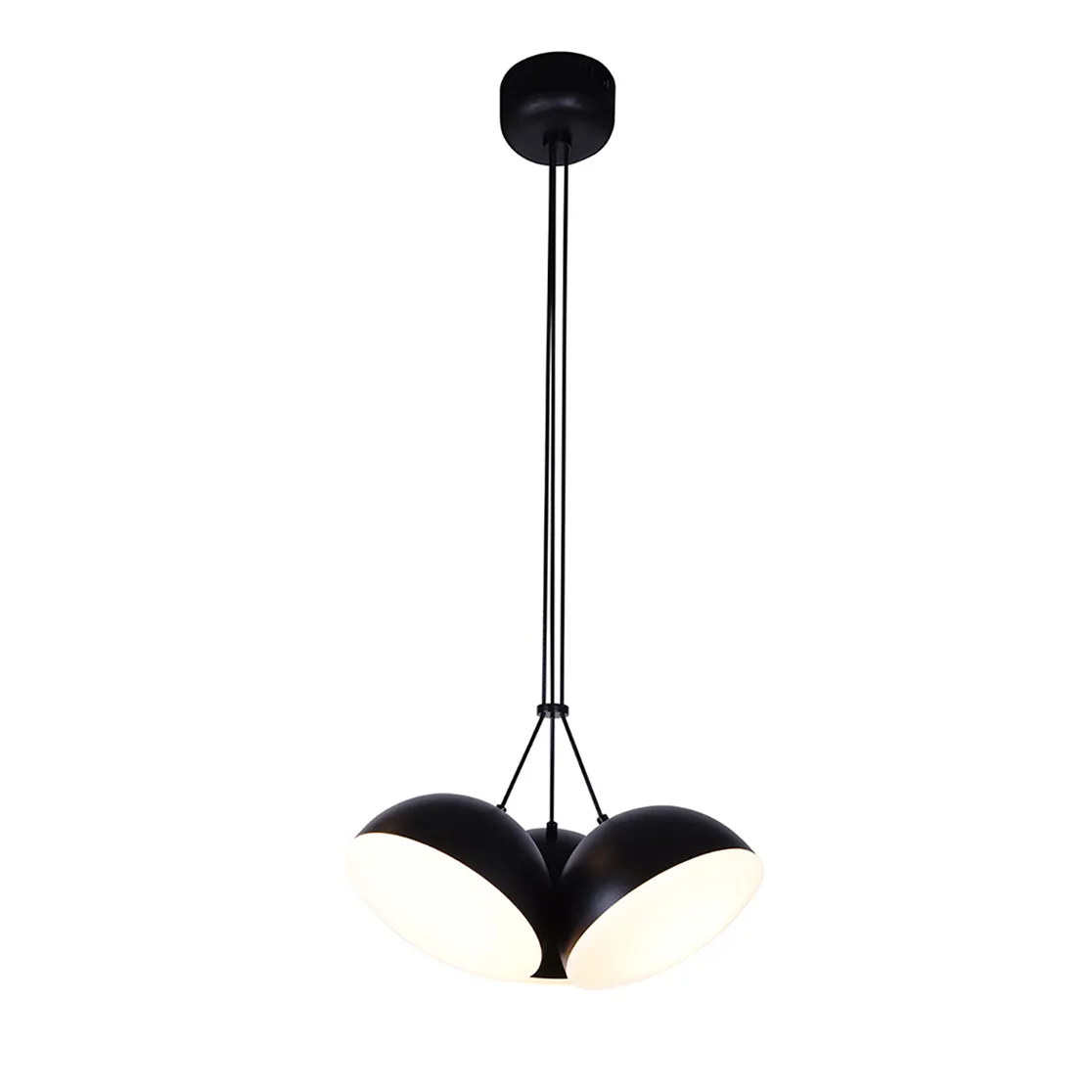 Tria Black 3-Light LED Pendant| 60W 3000K