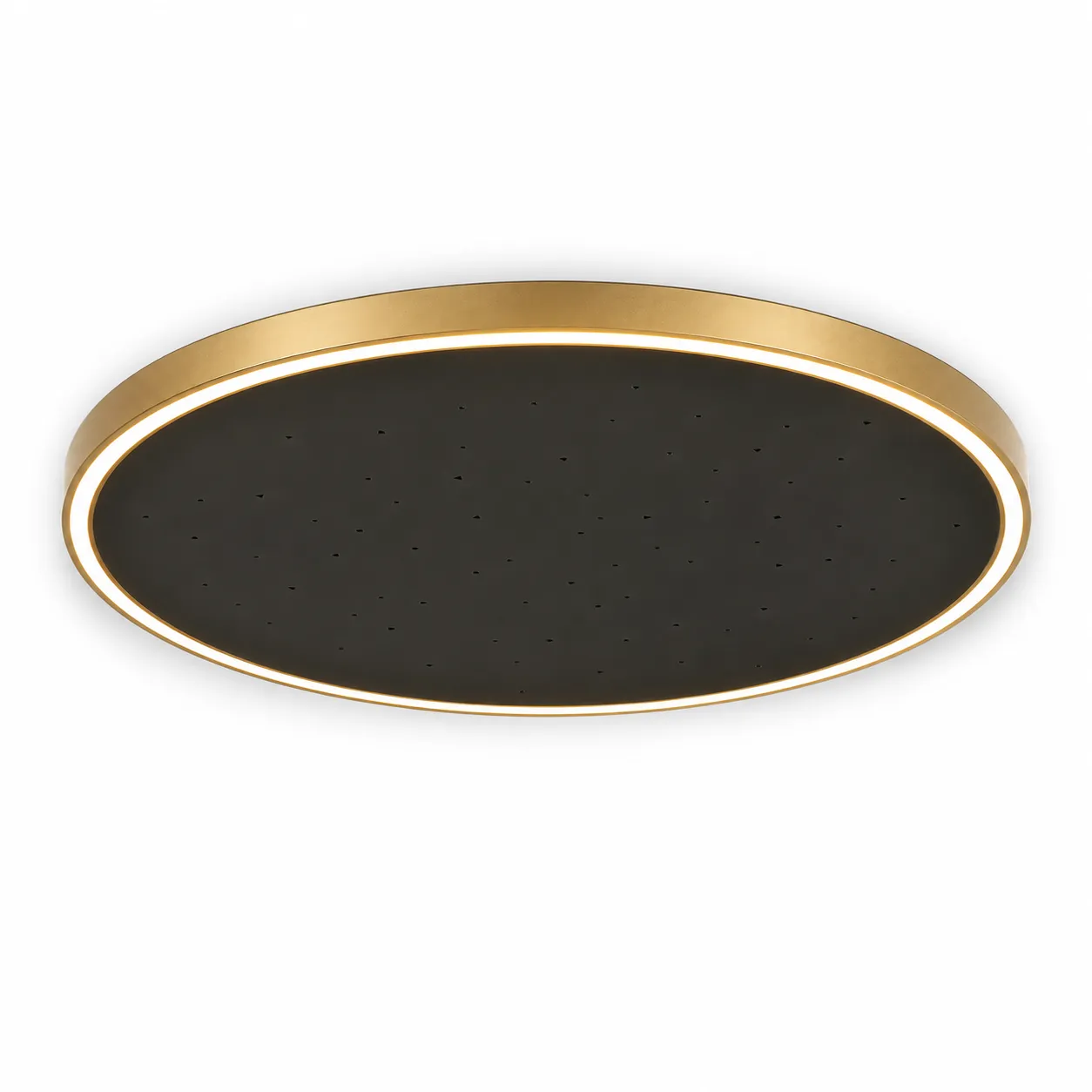 Objet Lumière Round Black & Gold LED Ceiling Light | 40W 3000K