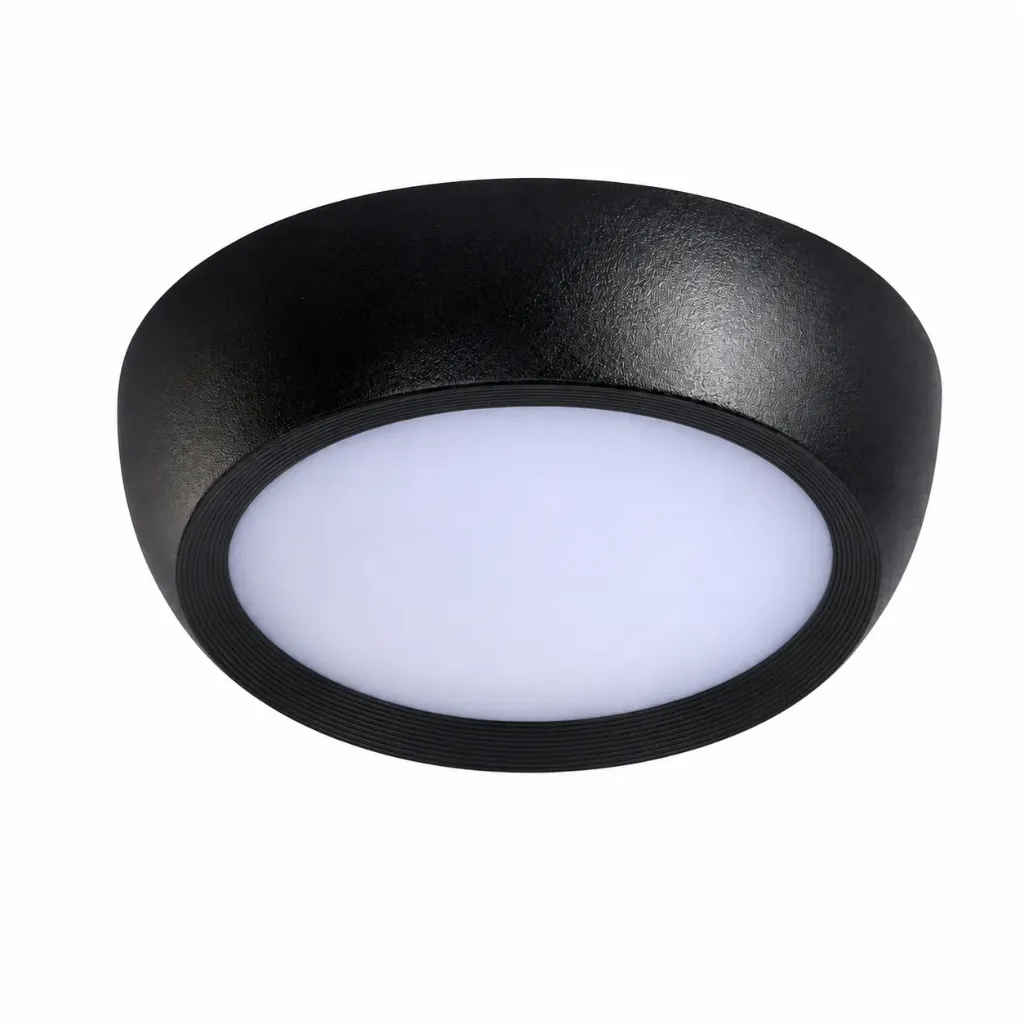 [CL654-15WB/54] NOX Black Outdoor LED Ceiling Lamp| 15W 3000K IP54