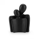 Ceramic Faceless Couple Statue Black