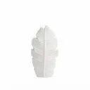 White Leaf Ceramic Vase