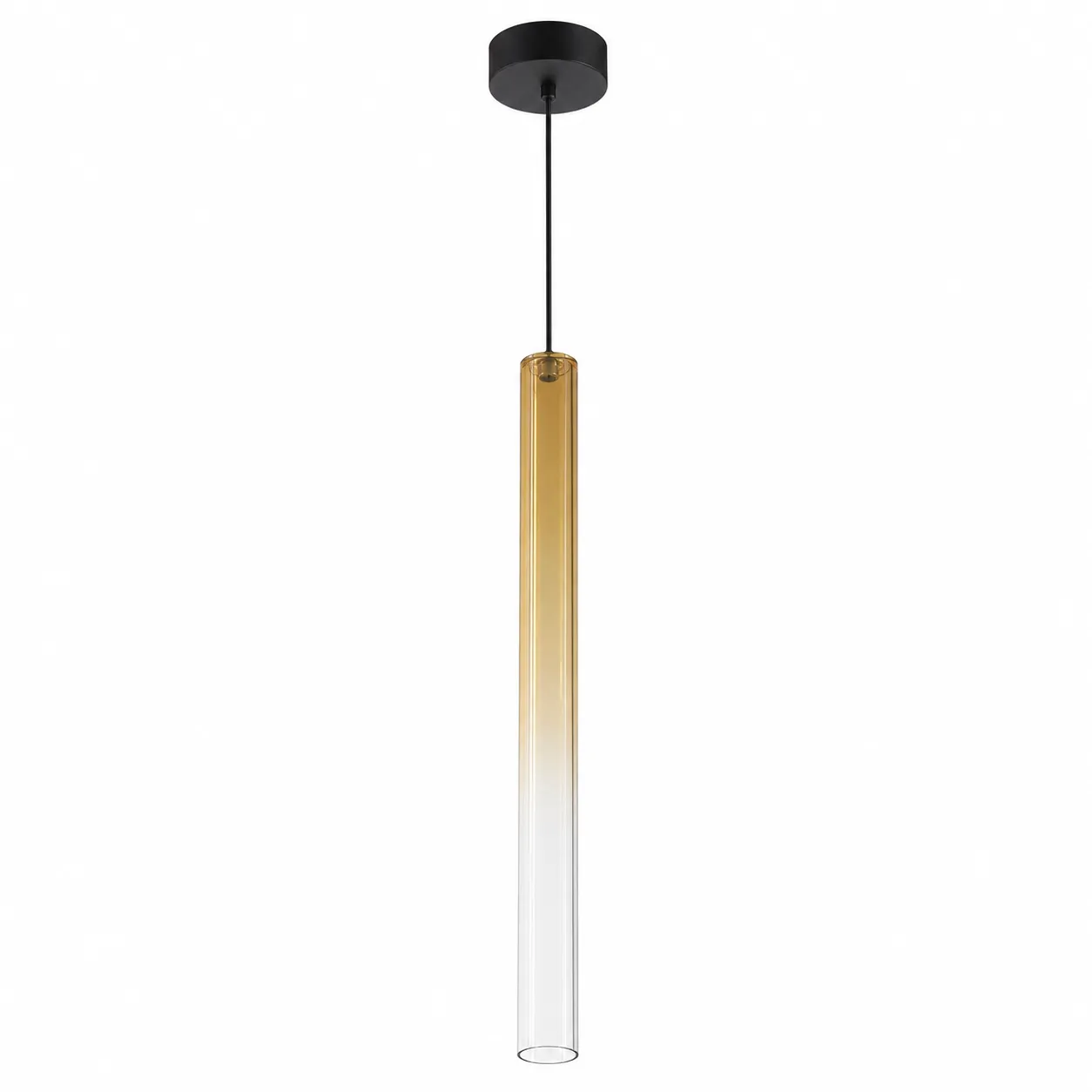 Amber Glass Cylinder LED Pendant| 4W 3000K