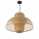 Natural Rattan Bell Pendant Lamp| 1xE27