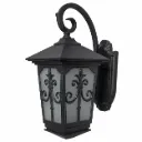 Black Outdoor Lantern Wall Lamp| 1xE27