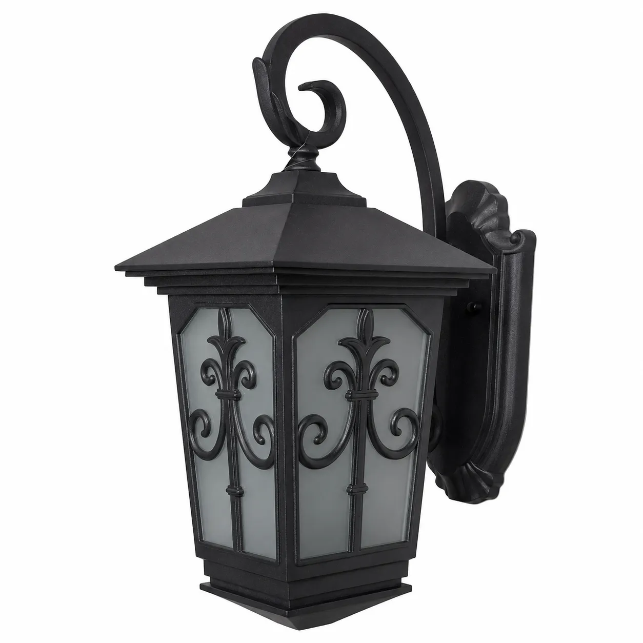 Black Outdoor Lantern Wall Lamp| 1xE27