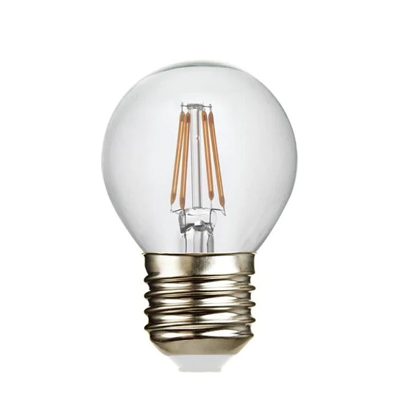 LED G45 220V E27 6W 3000K Clear D4x7.5cm