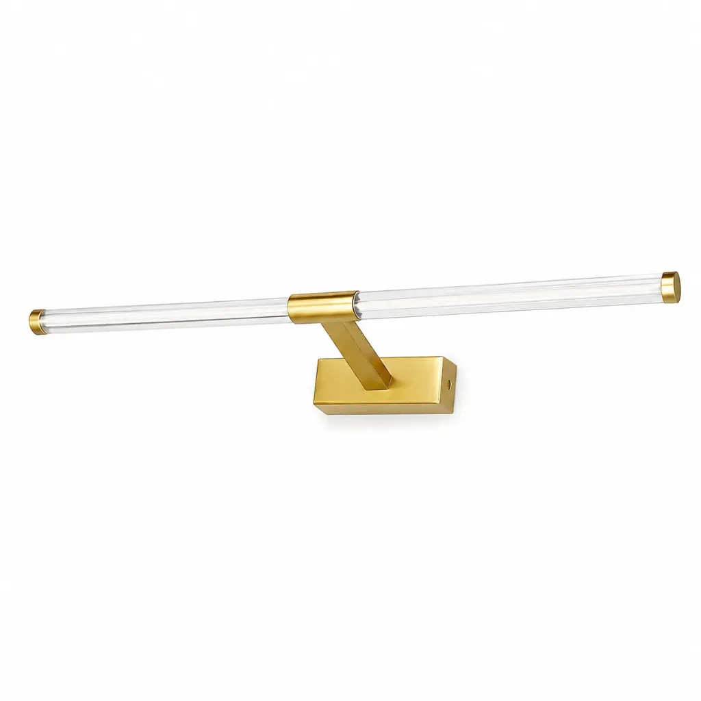 Gold Clear Glass Tube LED Wall Lamp | 5W 3000K