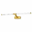 Gold Clear Glass Tube LED Wall Lamp | 5W 3000K