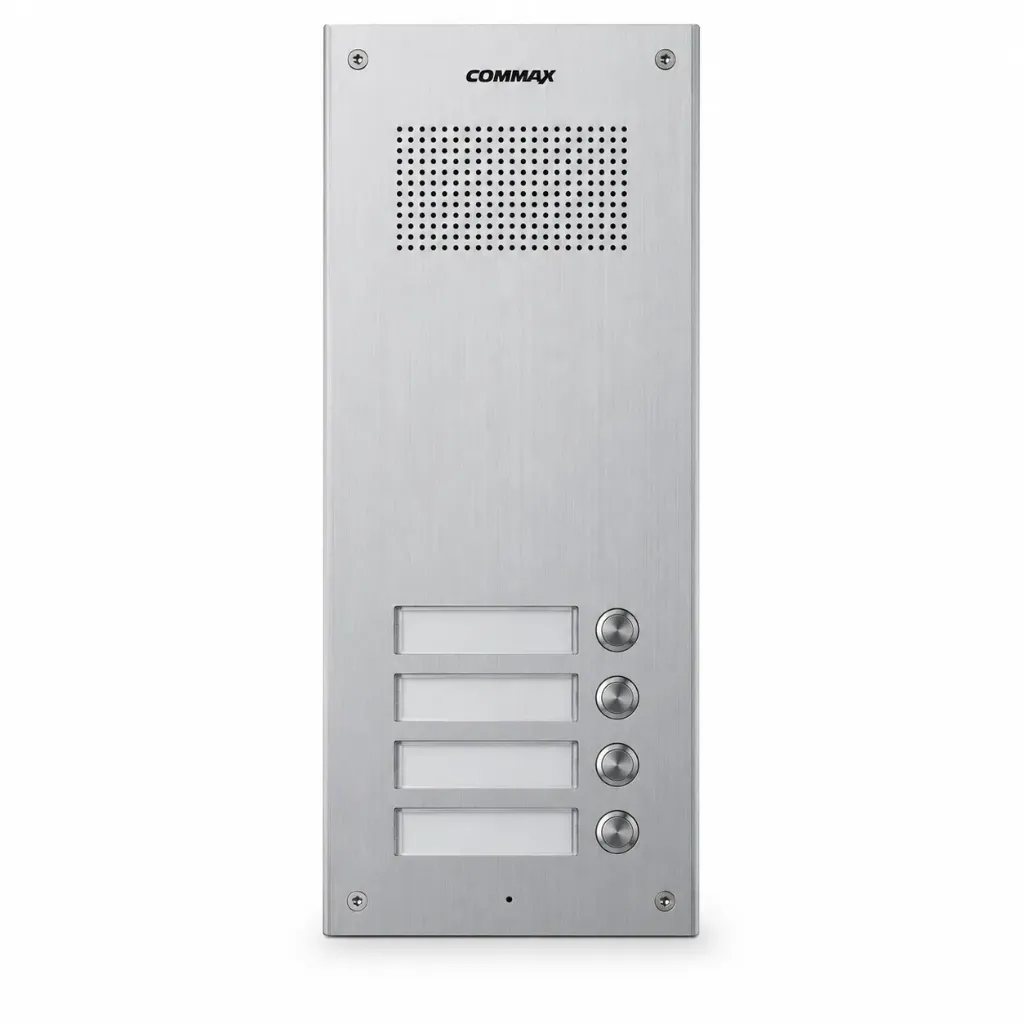 Commax DR-4UM Silver 4-Button Audio Door Station| DR-nUM Series