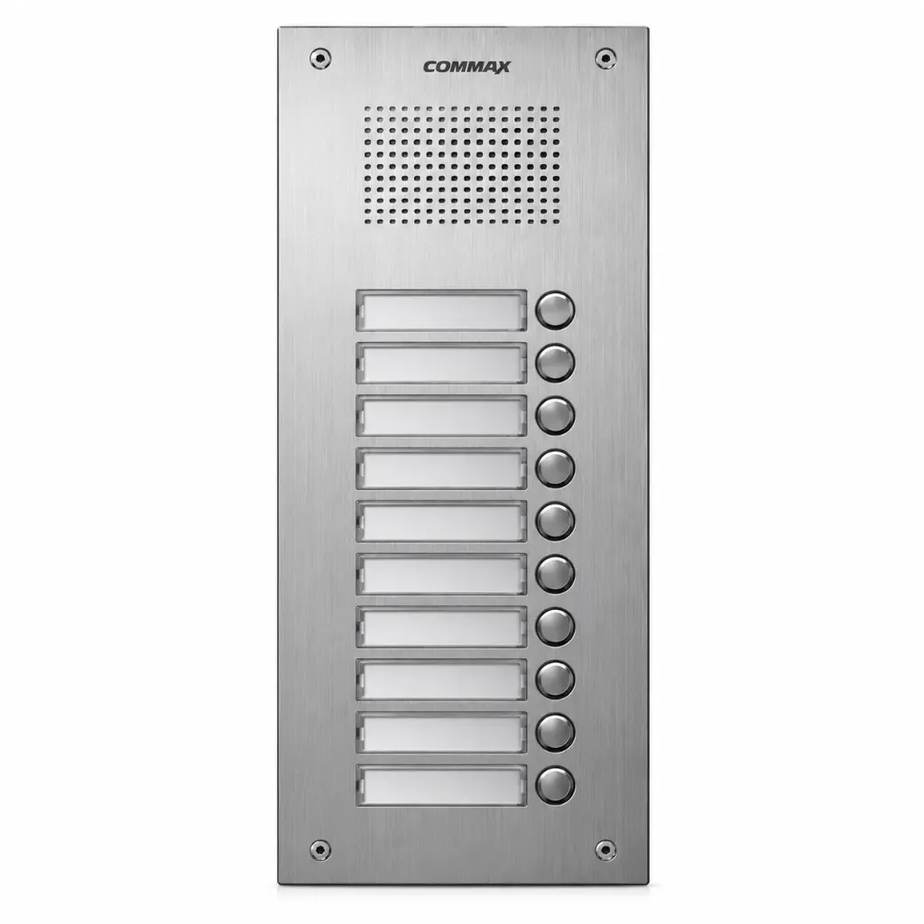 Commax DR-10US Silver 10-Button Door Station Extension| DR-nUS Series