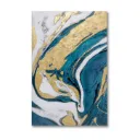 Golden Flow Wall Art