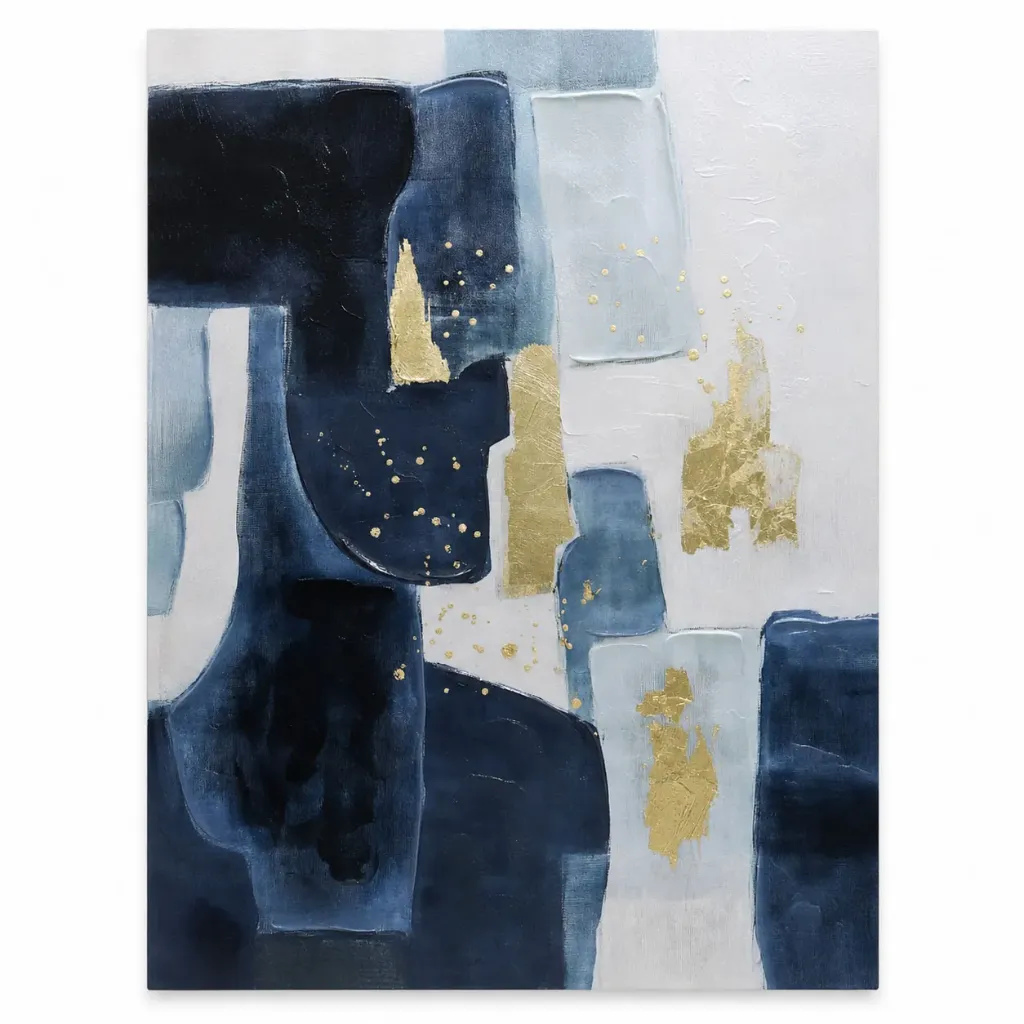 Fragments in Blue Wall Art