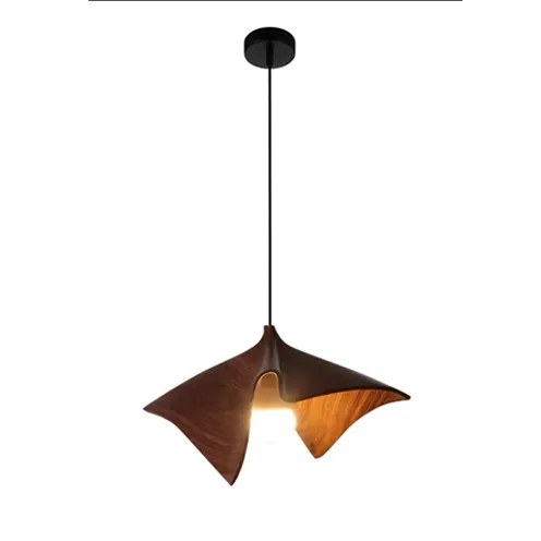 Nordic Fold Wooden Pendant