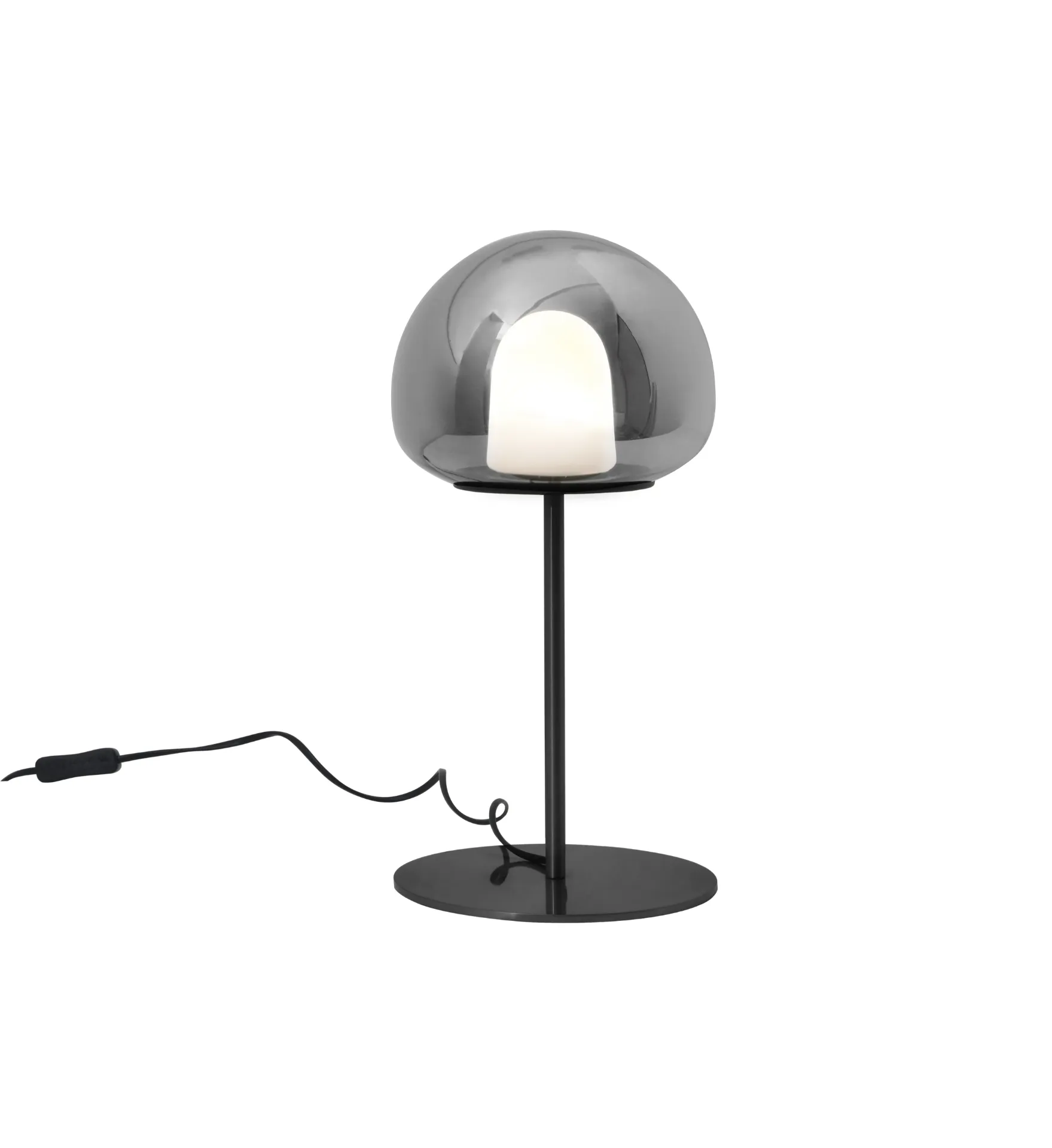 Orba Brass & Smokey Glass Table Lamp| 7W 3000K