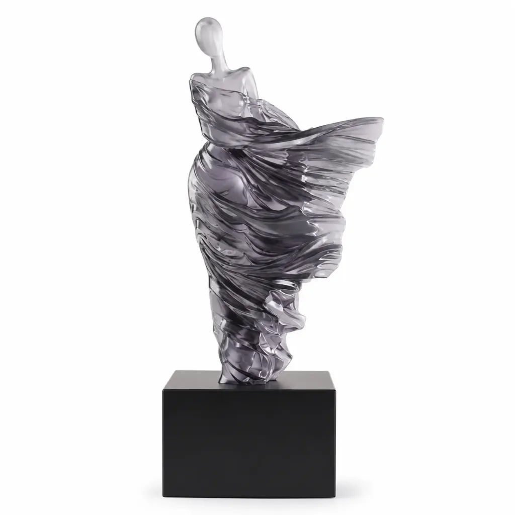 [SU1280-GY] Aurelia Dark Grey Abstract Statue