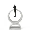 Contemporary Resin Reader Statue