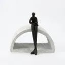 Contemporary Abstract Reader Statue