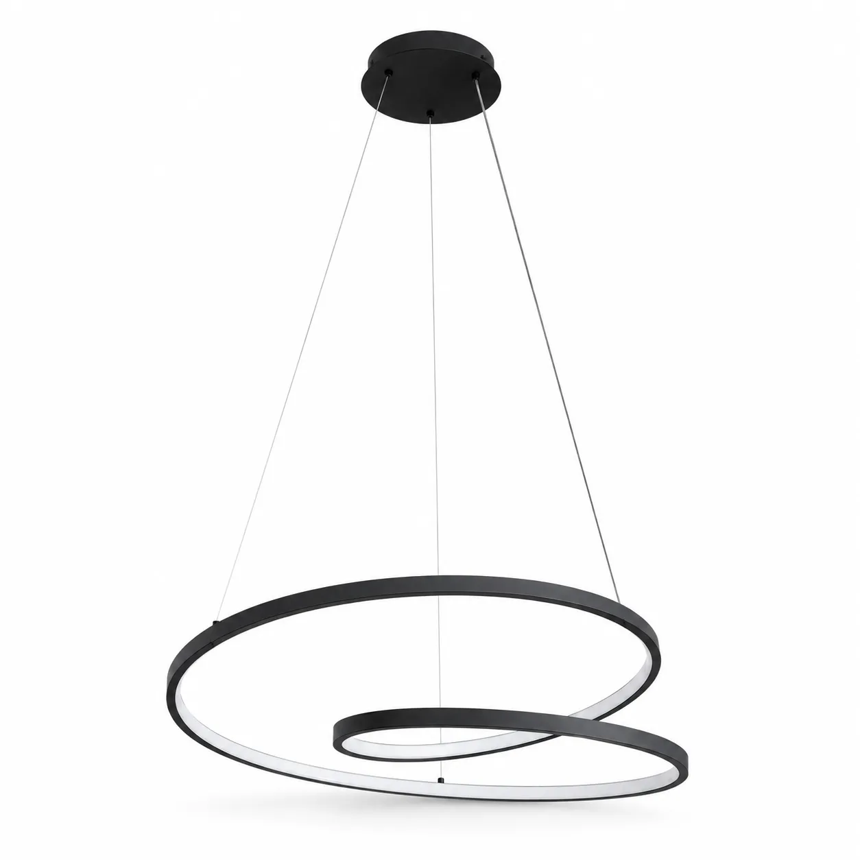 Aurea Black LED Ring Pendant| 40W CCT