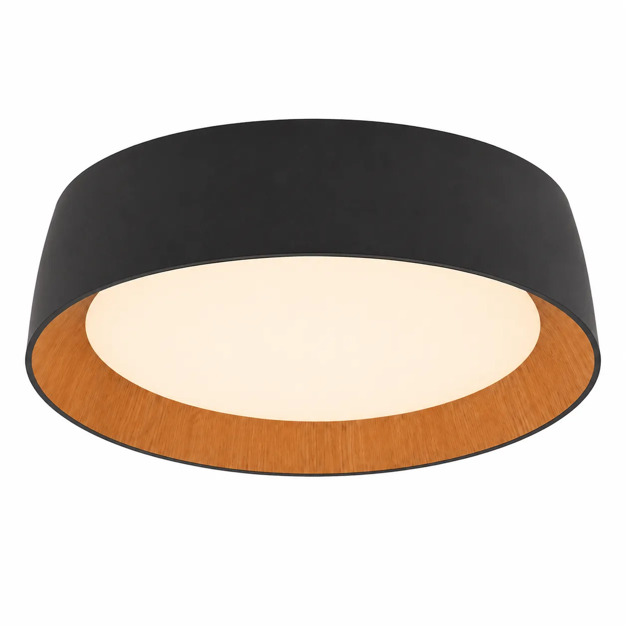 Arden Black & Wood LED Ceiling Lamp| 60W CCT