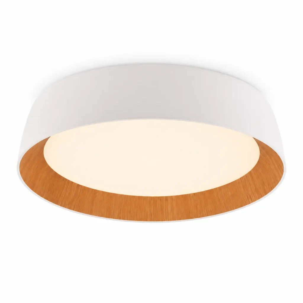 Arden White & Wood LED Ceiling Lamp| 60W CCT