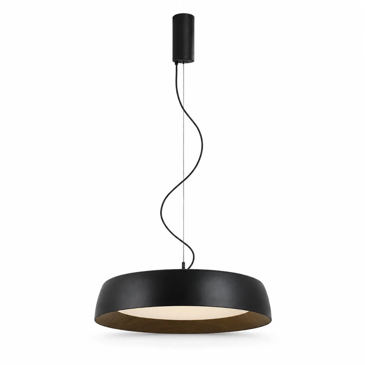 Arden Black & Wood LED Pendant| 60W CCT