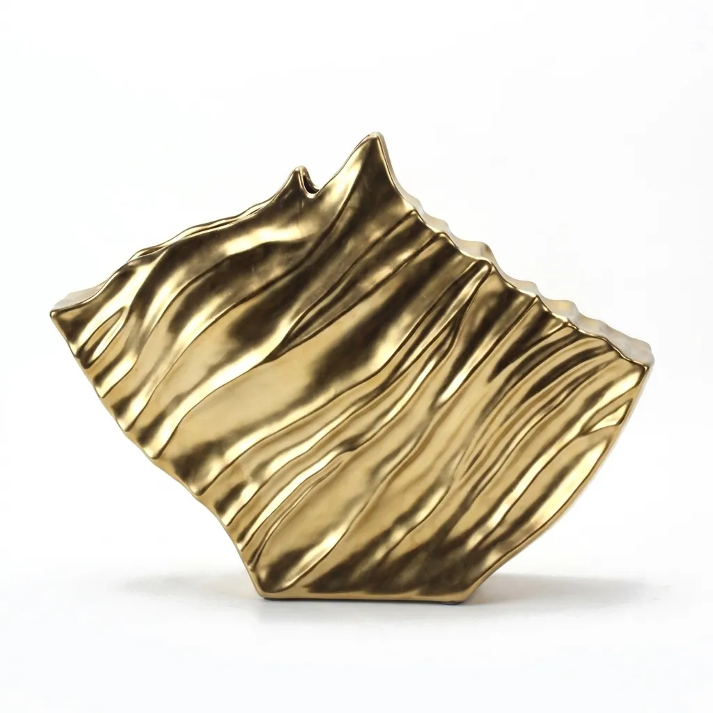 [VS9128-GD] Gold Resin Vase| 35cm