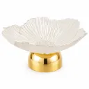 Petal Clear & Gold Decorative Bowl| W30cm