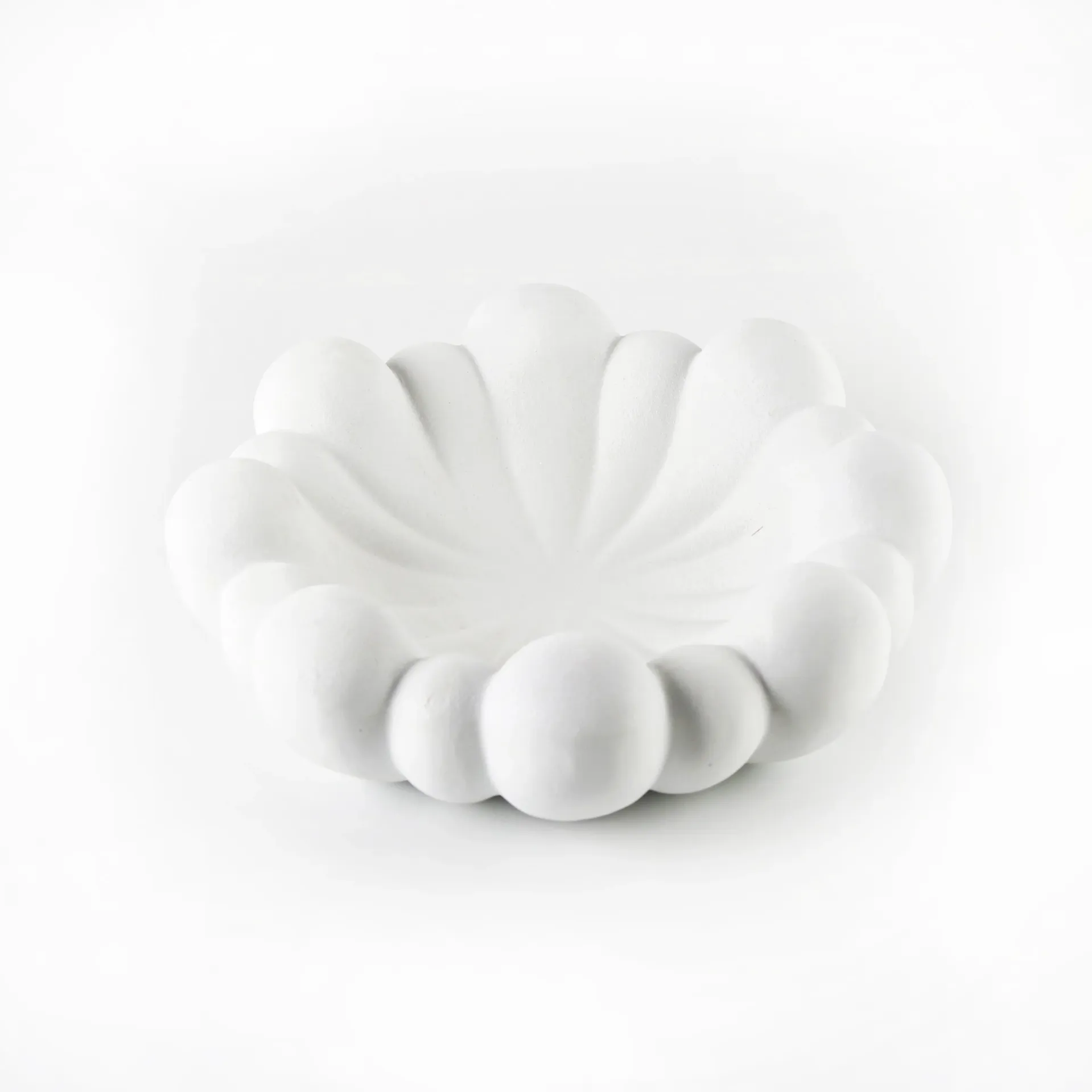 Cala White Resin Decorative Bowl| W35cm