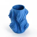 Blue Sculpted Resin Vase| H36cm