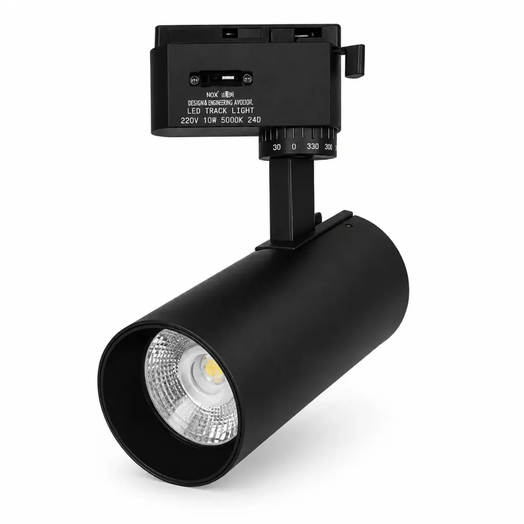 [SLT2512-10BK] NOX Black LED Track Spotlight| 10W 3000K 24°