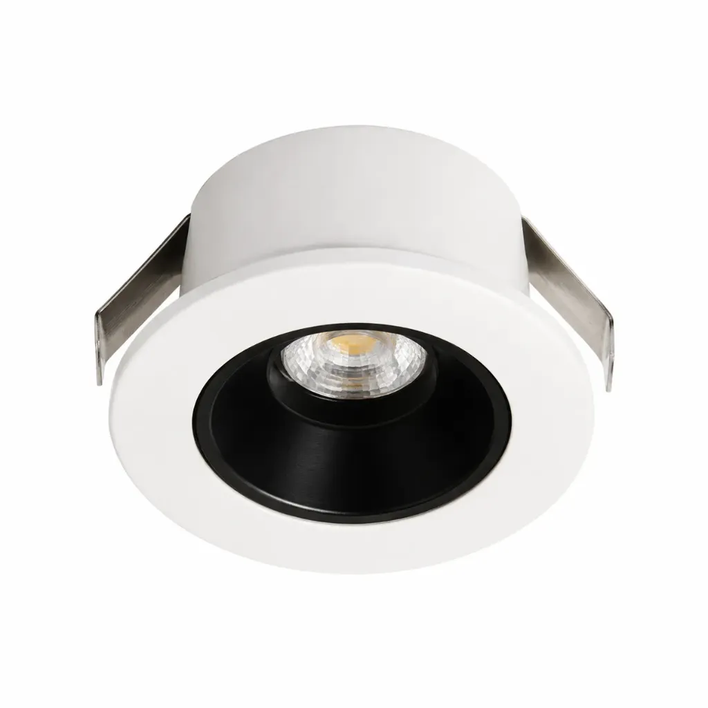 NOX White & Black Mini Recessed LED Spotlight| 1.5W 3000K 24°