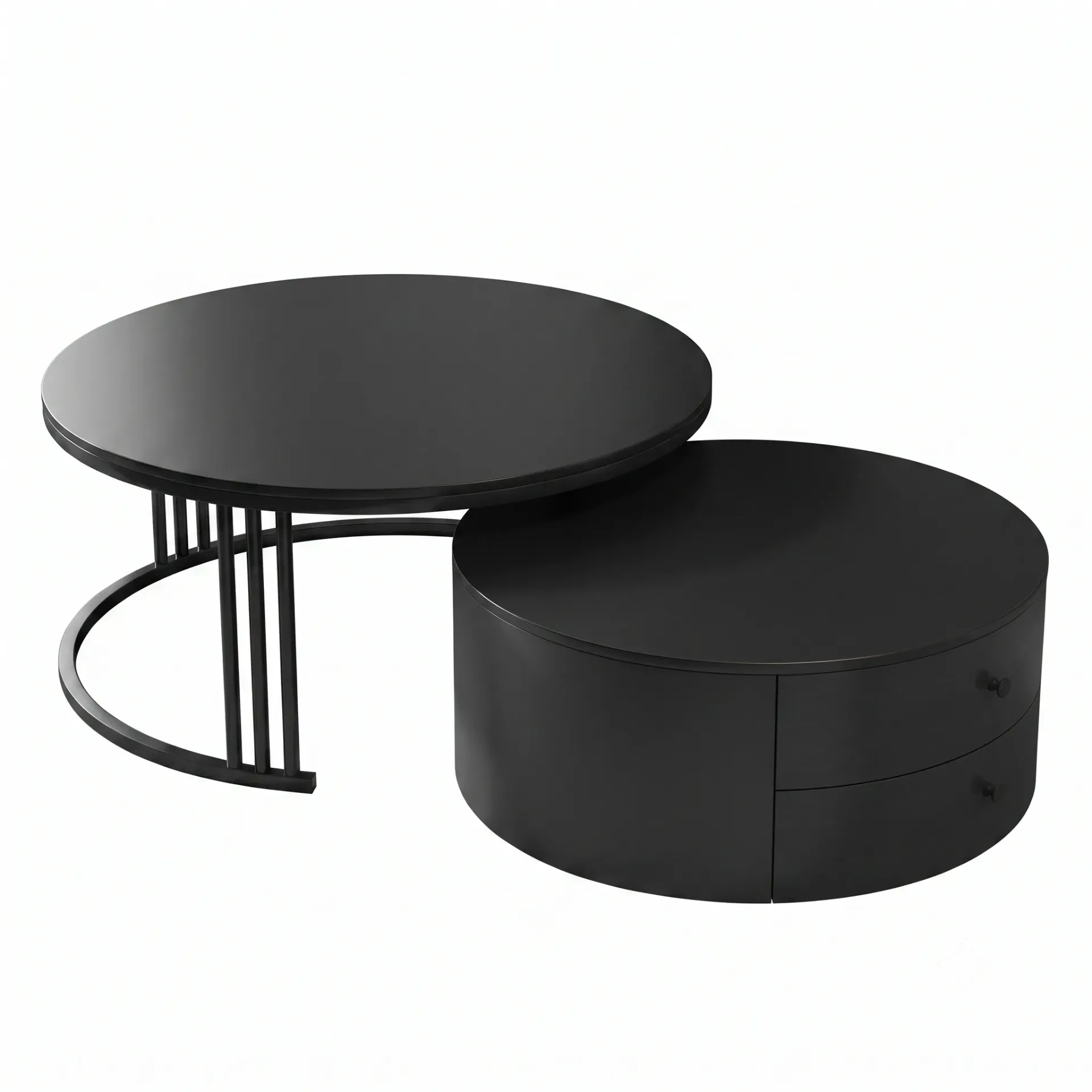 Veyra Black Nesting Coffee Table Set