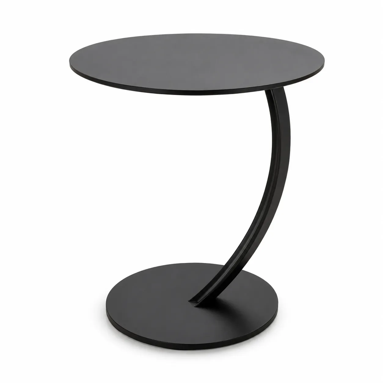 Arco Black Round Side Table