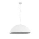 Alba White Ribbed Ceramic Dome Pendant| 3-Light E27