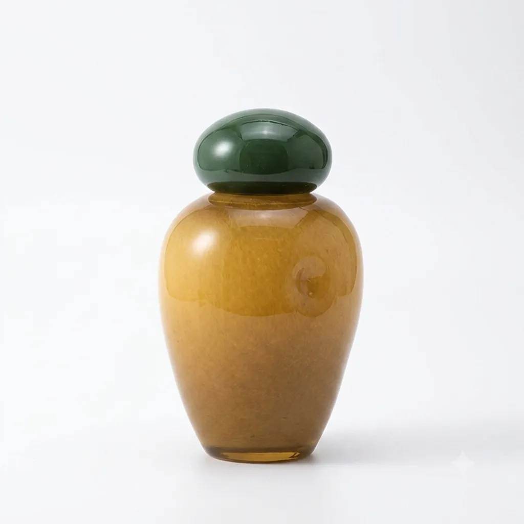 Oria Yellow & Green Glass Vase | H25cm